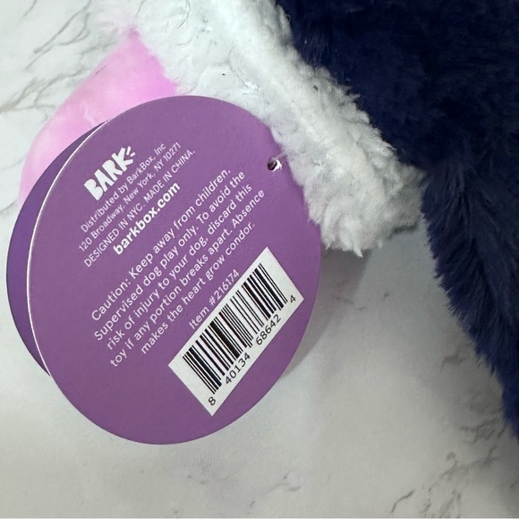 BARK Super Chewer Salvador Condor Crinkle Squeaker Plush Dog Toy - Picture 8 of 9